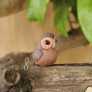 Melanistic Barn Owl Charm