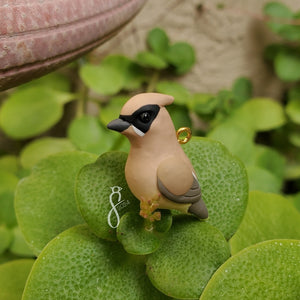 Cedar Waxwing Charm