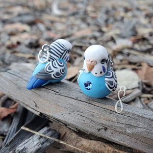 Cobalt Budgie Charm