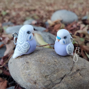 Dilute Violet Budgie Charm