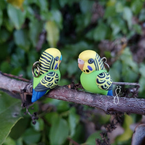 Green Budgie Charm