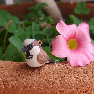 House Sparrow Charm