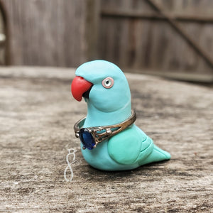 Turquoise Ringneck Figurine